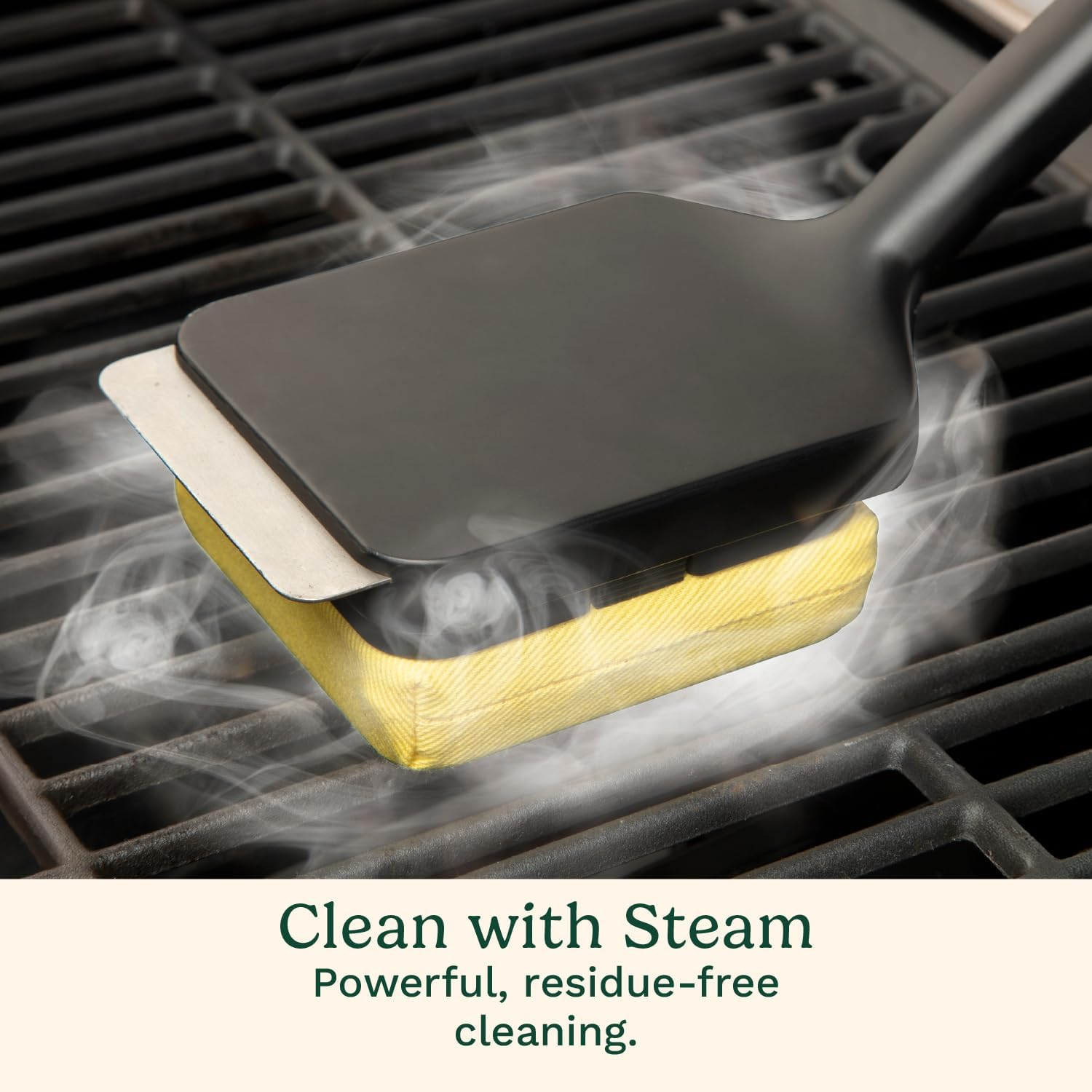 Cuisinart CCB-1000 Grill Renew Steam Cleaner Brush, Safe and Effective Barbecue Cleaning Brush, Replaceable Head, Aramid Fiber Fabric image number 2