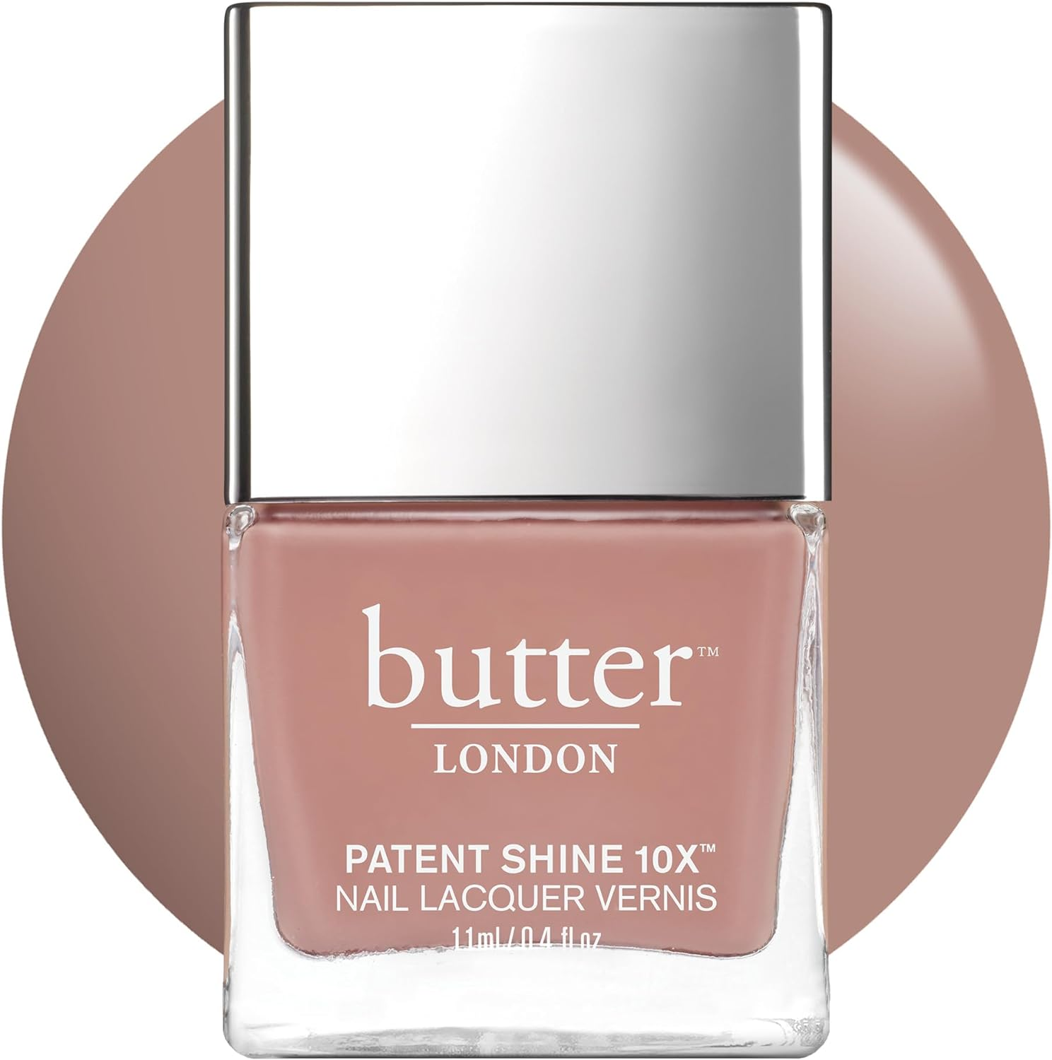 Butter London Patent Shine 10X Nail Lacquer - Offers Gel-Like Finish - Helps Prevent Breakage - Chip and Fade Resistant - Delivers Full Coverage Color - Cruelty-Free - Cotton Buds - 11 Ml