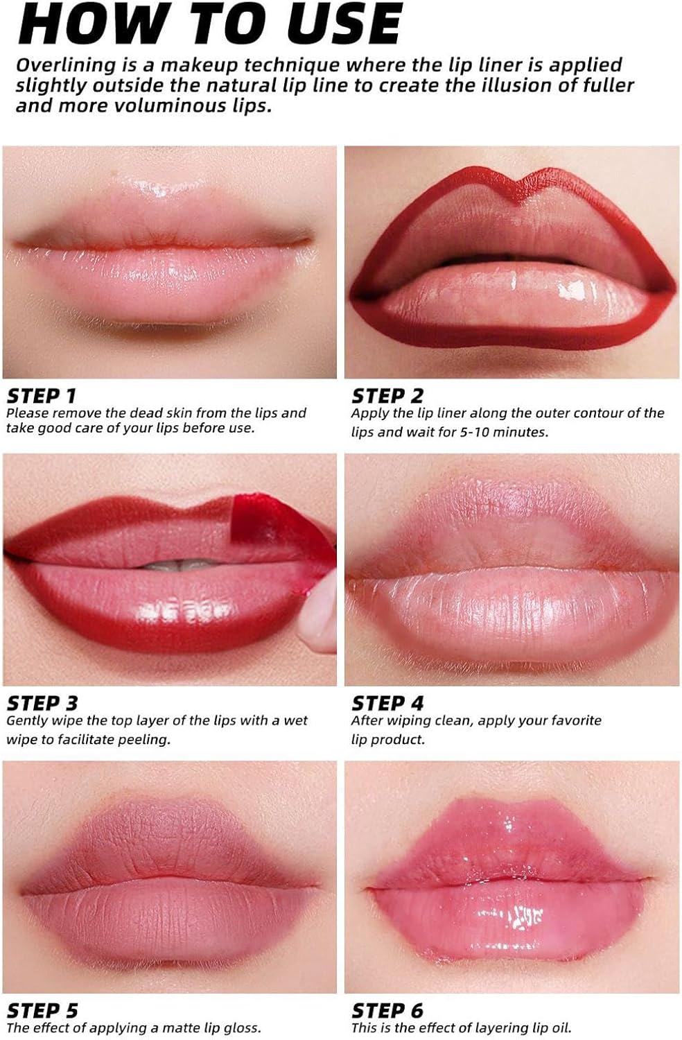 Vgvgaj Peel off Lip Lipstick | 3X Moisturizing Matte Waterproof Formula Lip Gloss - Non-Sticky Cup, Cosmetic Lipliner Makeup Long-Lasting, Vibrant Tint image number 1