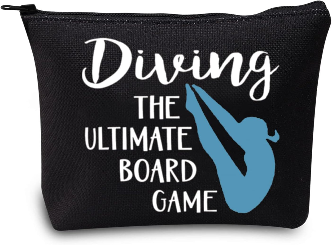 LEVLO Springboard Diving Cosmetic Bag Platform Diving Gift Diving the Ultimate Board Game Makeup Zipper Bag for Women Girls, Diving the Ultimate