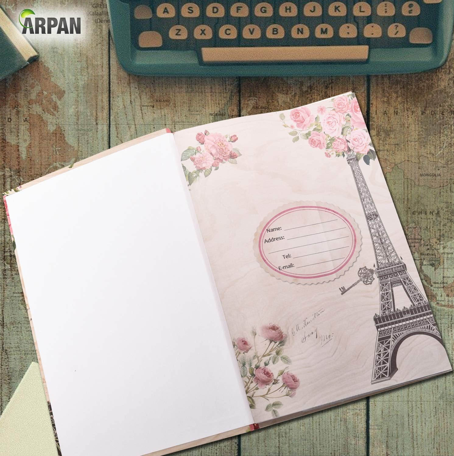 ARPAN Large Memories Memo Slip in Case 300 Photos 4''X6'' Travel Album, Pink image number 4