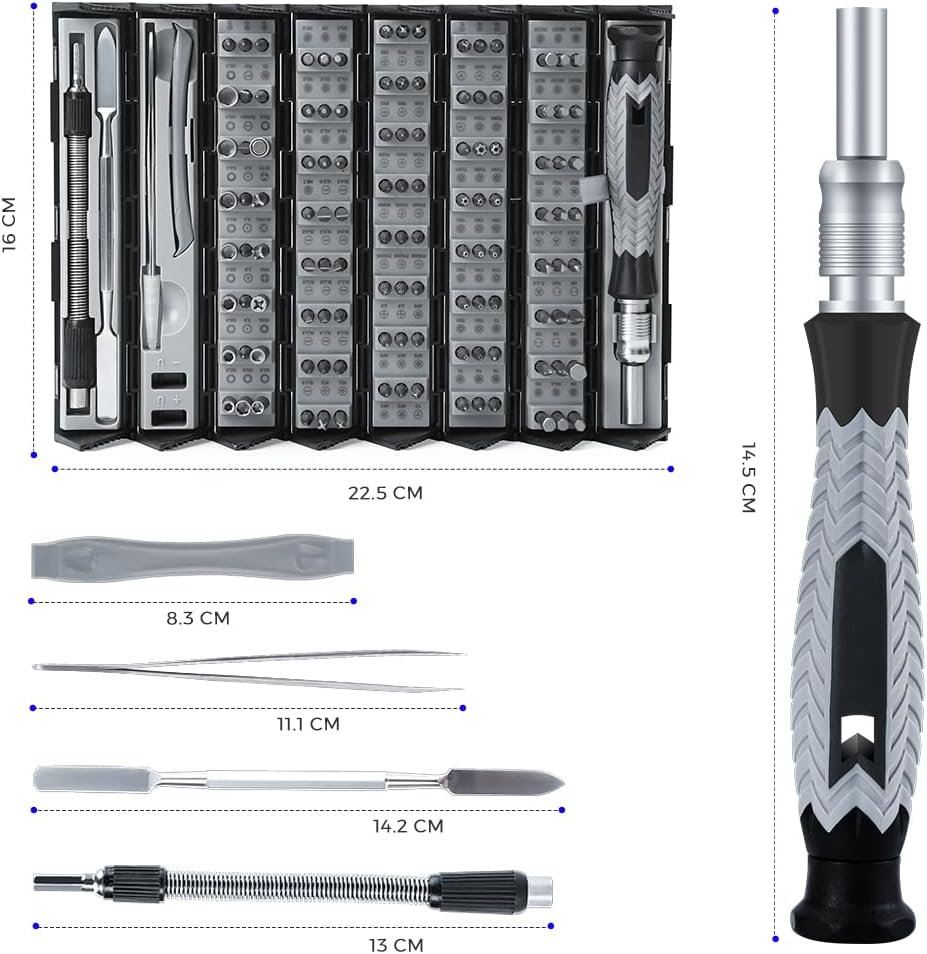 126 in 1 Precision Screwdriver Set Professional Magnetic Repair Tool Kit for Computer, Laptop, Xbox, Macbook, Game Console image number 6
