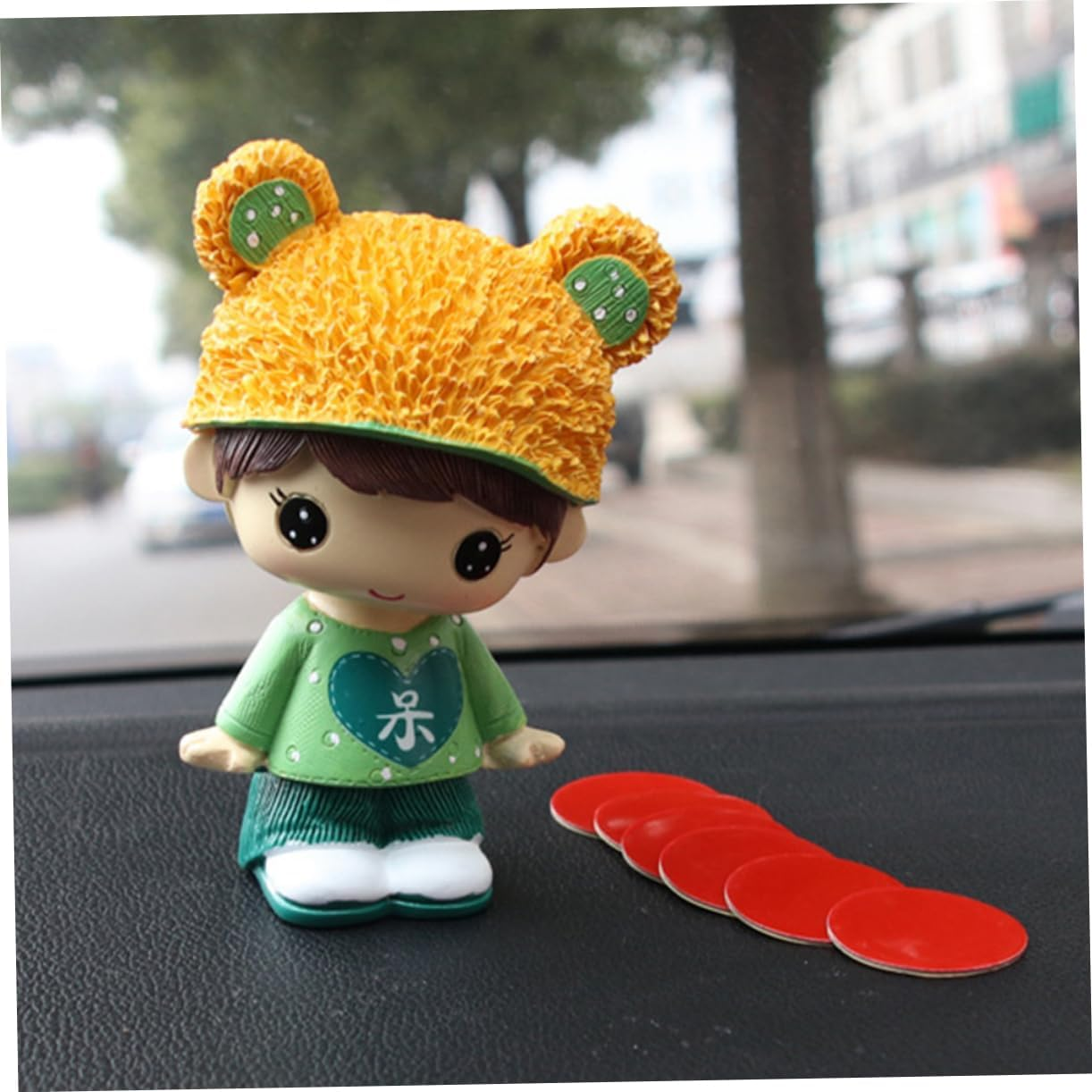 ULTECHNOVO 50Pcs round Tapes Double Sided Stickers for Car Ornament Fixing Strong Adhesive Car Tapes Easy to Use and Remove for Accessories image number 4