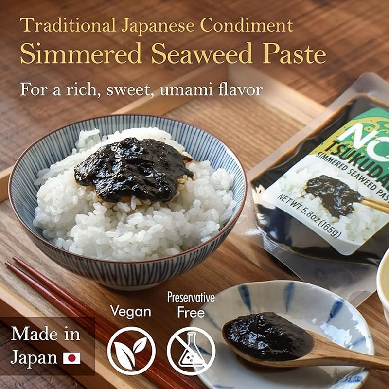 YAMASAN KYOTO UJI Japanese Nori Tsukudani Simmered Seaweed Paste, Umami and Sweet, Vegan, Low Fat, Versatile Condiment for Topping Rice and Various Dishes, Made in Japan (165G) image number 3