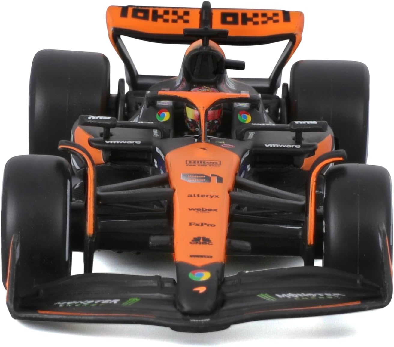 Bburago 1:43 2024 Race Mclaren MCL38 with Helmet, Piastri #81 image number 1