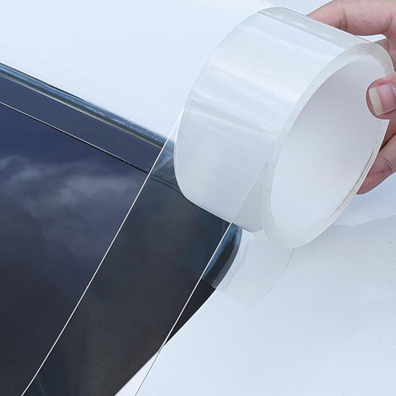 Car Sunroof Sealant, Car Windshield Seal Strip, Weather Stripping Car Window, Car Sunroof Rubber Seal, Cuttable Car Window Seal Strip - Enhances Interior Quietness and Cleanliness image number 5