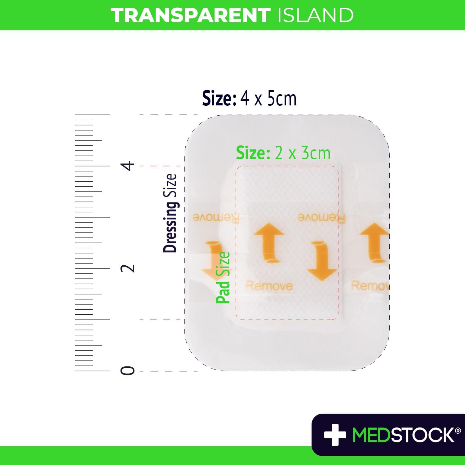 MEDSTOCK Transparent Island Multipack - 4Cm X 5Cm - 5Pcs image number 2