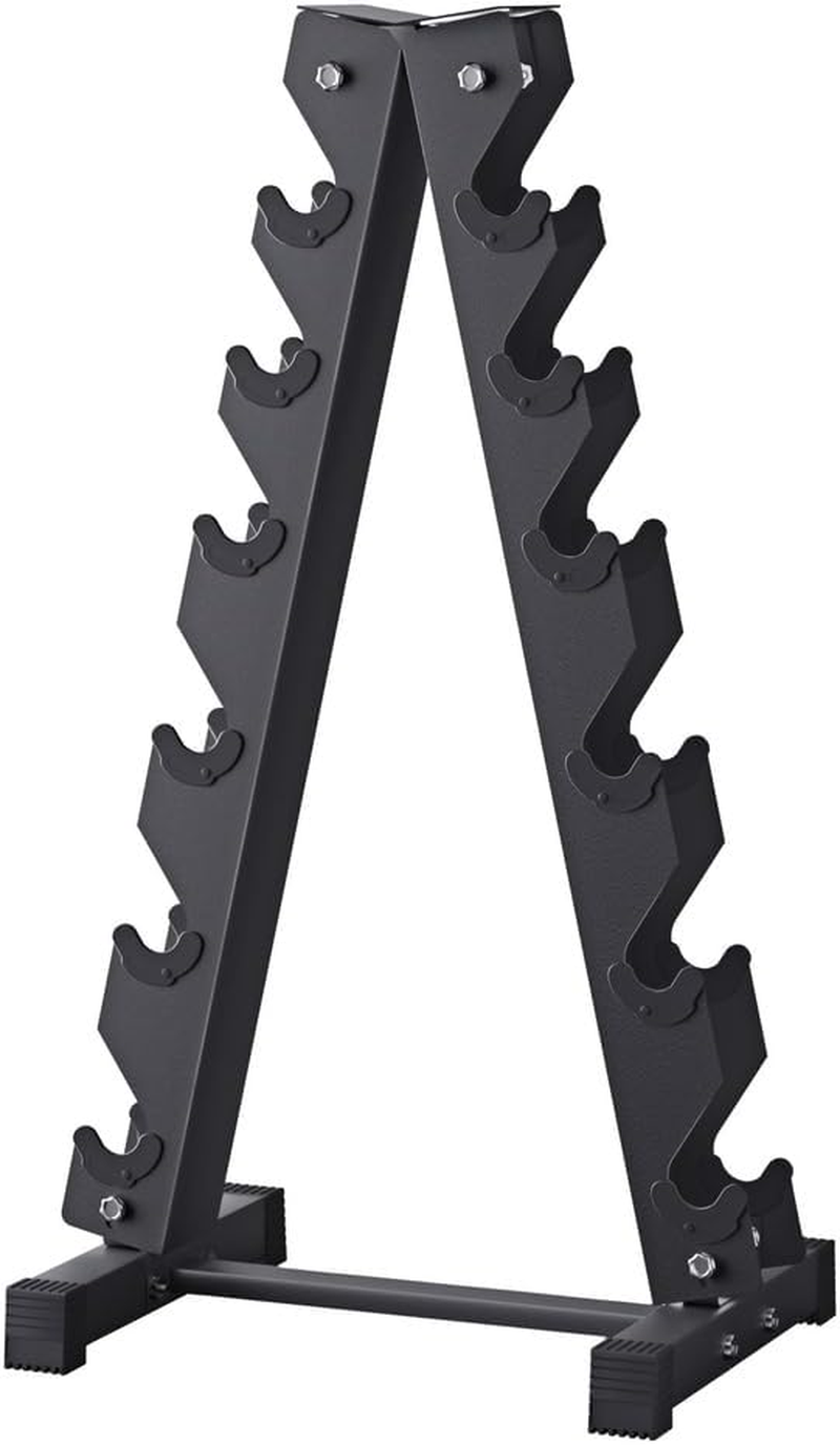 Everfit Dumbbell Rack, 6 Tier Dumbbells Weights Rack Barbell Stand Racking Holder Organizer for Gym Storage Home Fitness Exercise, Stable A-Frame Design 200Kg Capacity image number 4