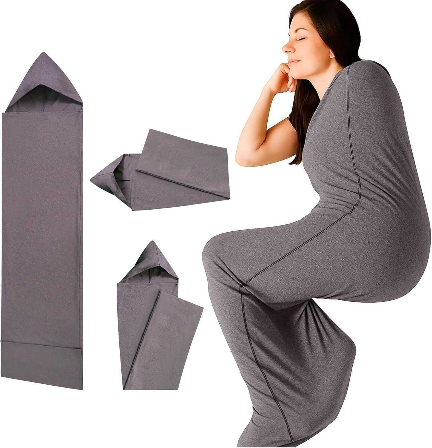 Emesak Compression Sleep Sack, Ultra-Light Wearable Blanket for Enhanced Comfort, Stress & Anxiety Relief, Lightweight Gravity Blanket for Adults