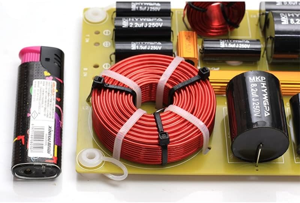 HOOCI 2PCS 200W 2-Way Audio Hifi Filter Circuit Board Stereo Speaker Crossover Filters Frequency Dividers 3200Hz 4/6/8 Ohm (Color : T6 W6) image number 3