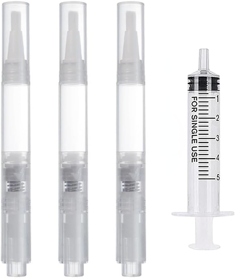 Touch up Paint Brush Pen Touch-Up Paint Pen Refillable Touch-Up Paint Pens for Walls for Wall Cabinets Furniture Stains Scratches with Touchup Paint Syringe (C)