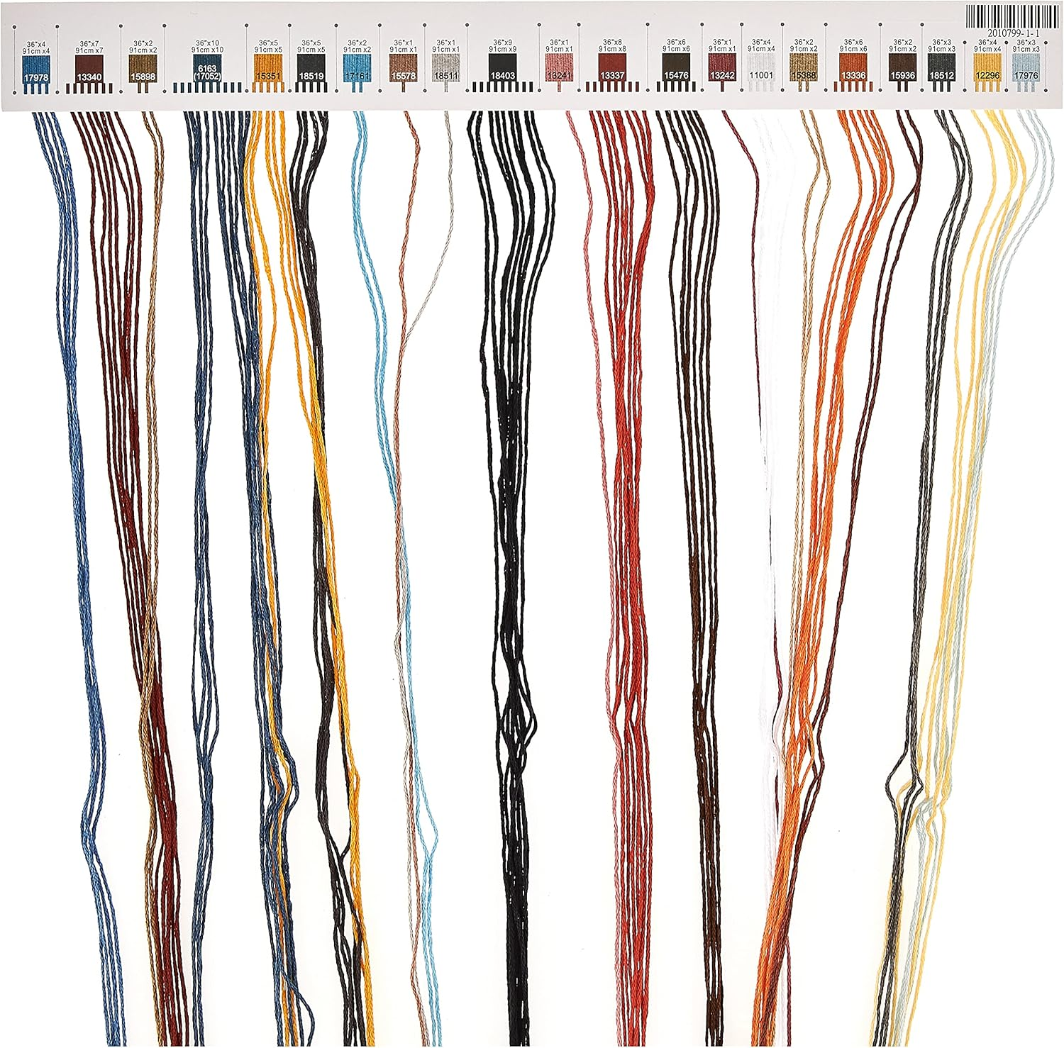 Dimensions 'Tiger Chilling Out' Counted Cross Stitch Kit, 18 Count Black Aida, 9" X 14" image number 6