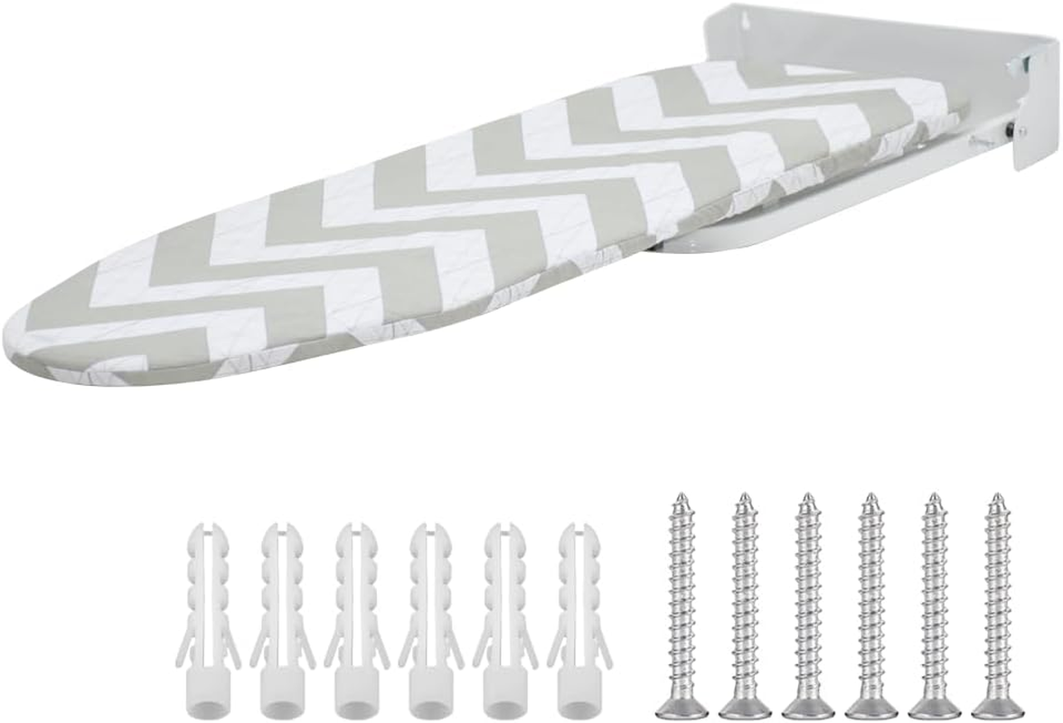 Yarra Supply Wall Mounted Ironing Board 180 Degree Rotatable, Space Saving Folding Iron Board, Heat Resistance Foldable Ironing Station for Home Apartment Small Space, 99Cmx30Cm image number 2