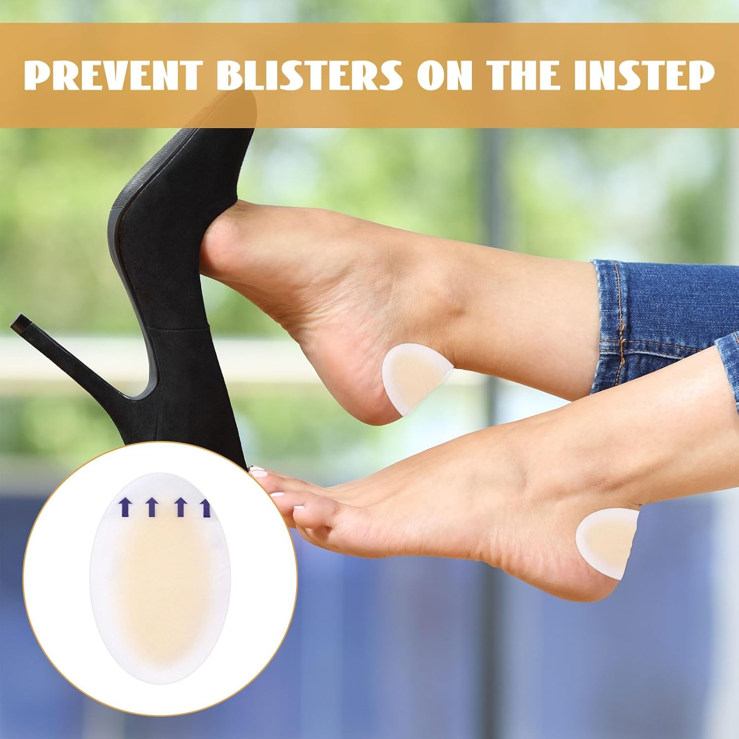 Blister Band Aid, 25 PCS Bandaids, Waterproof Bandaid, Invisible Gel Blister Cushions for Foot, Toe, and Heel Wear Prevention and Recovery, Ultra-Lightweight and Ultra-Thin Pads Bandages (5 Styles) image number 2