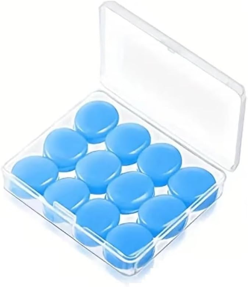 Silicone Ear Plugs for Sleeping, 12Pcs / 6 Pairs Reusable Noise Cancelling Earplugs Soft Noise Cancelling Earplugs Sound Blocking Ear Plugs for Swimming Airplanes image number 5