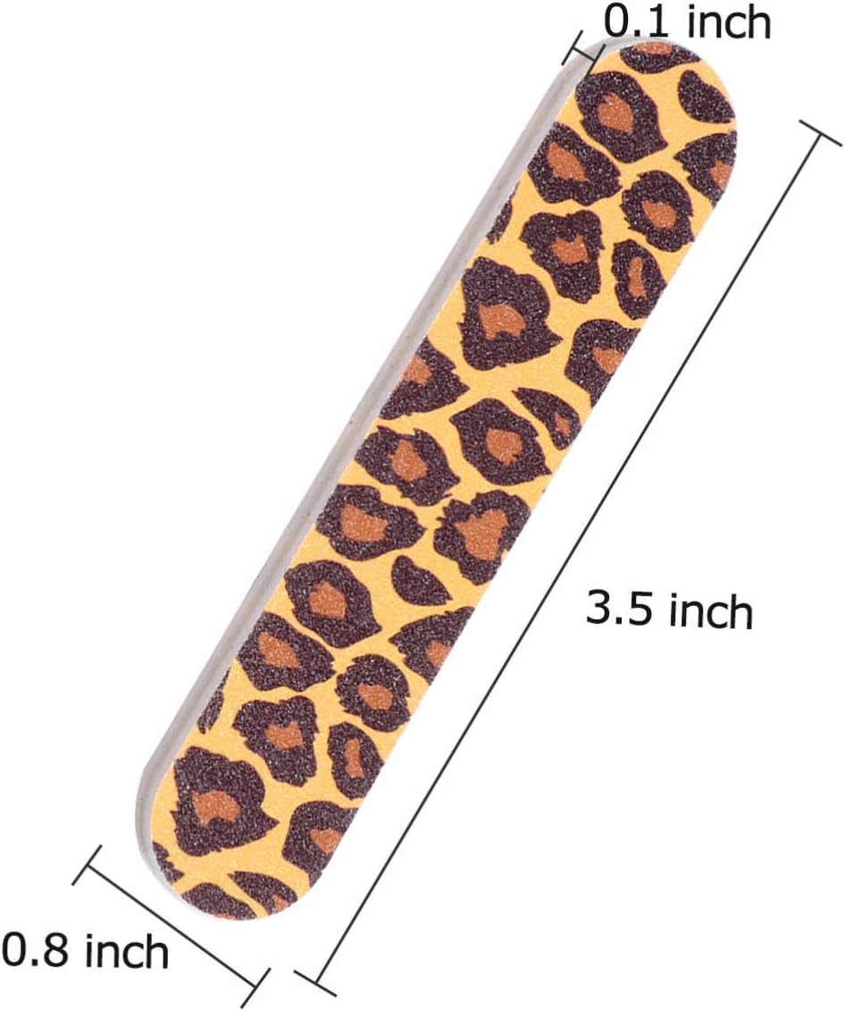 Healvian 100Pcs Bulk Nail Files Manicure Tools Nail Tech Supplies for Women Random Color image number 1