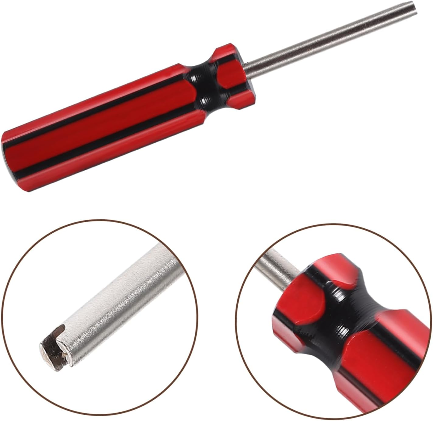 GARVALON Tire Valve Core Remover and Valve Stem Puller Screwdriver Installation Tool for Bicycle Tire Repair Automotive Maintenance image number 5