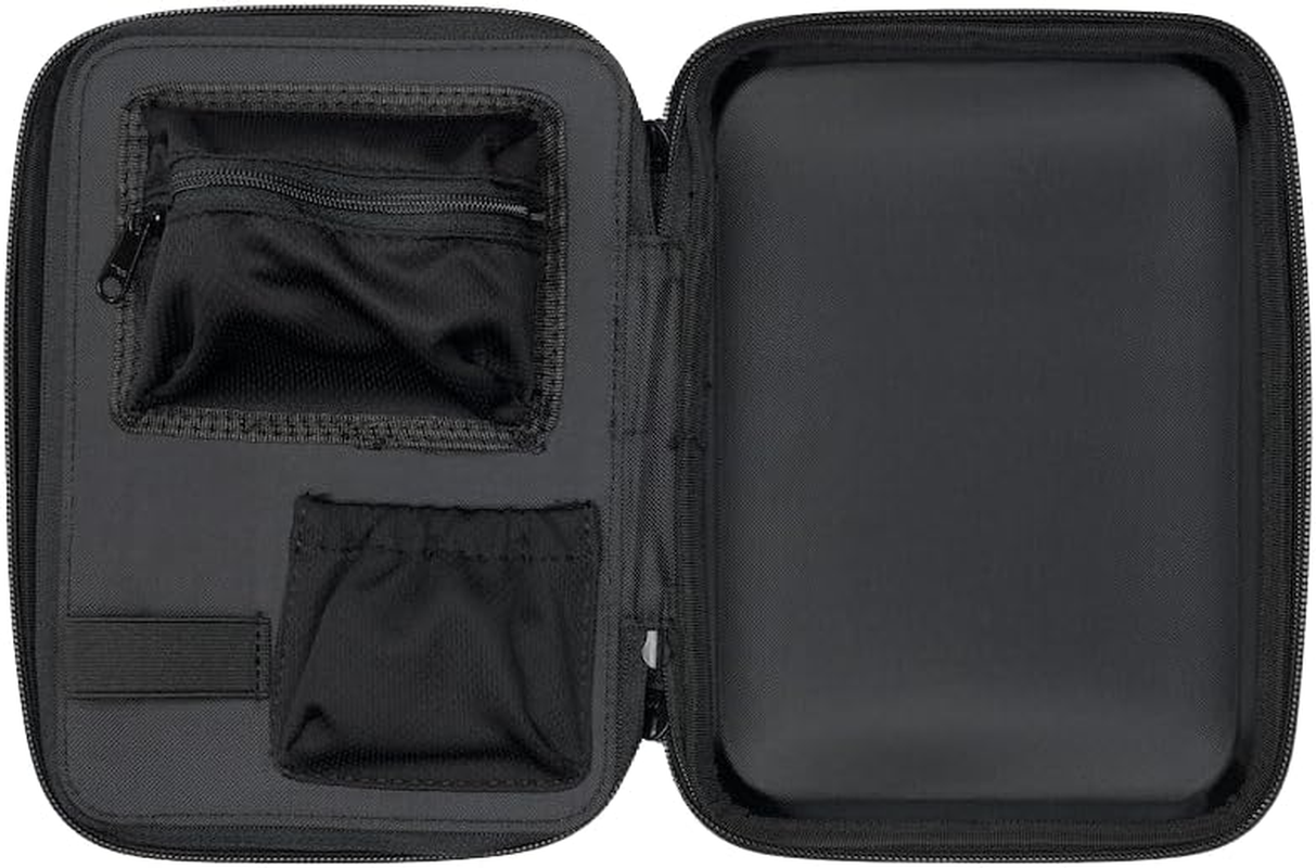Glucology&trade; Diabetic Travel Case plus Size - Organizer for Blood Sugar Test Strips, Medication, Glucose Meter, Pens, Insulin Syringes, Needles, Lancets - Hardshell Carrier Pack - Plus, Black image number 3