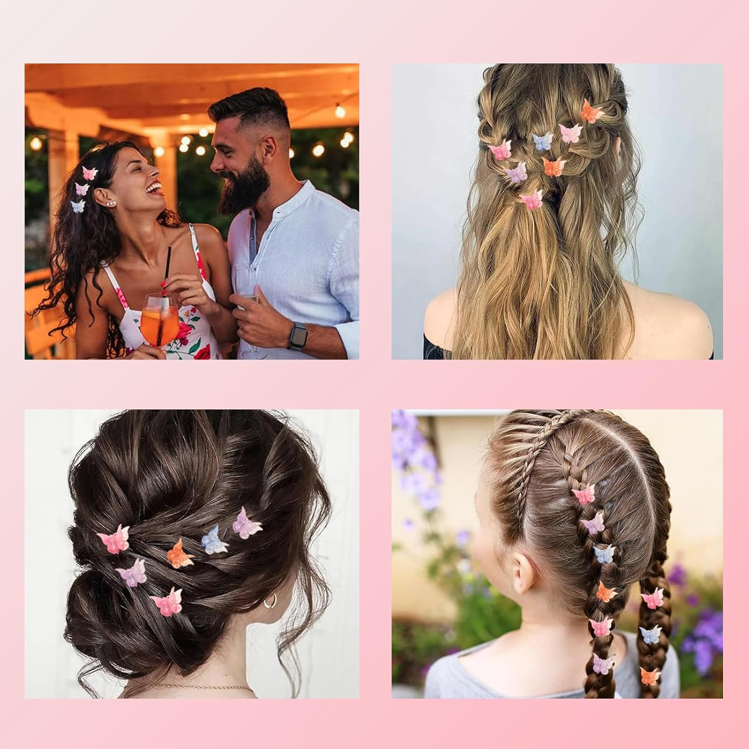 DHWEKU 30 Pieces Butterfly Hair Clips, Mini Butterfly Hair Clips for Girls, Butterfly Hair Clips, Small Butterfly Hair Clips for Women and Girls (Multicolor) image number 6