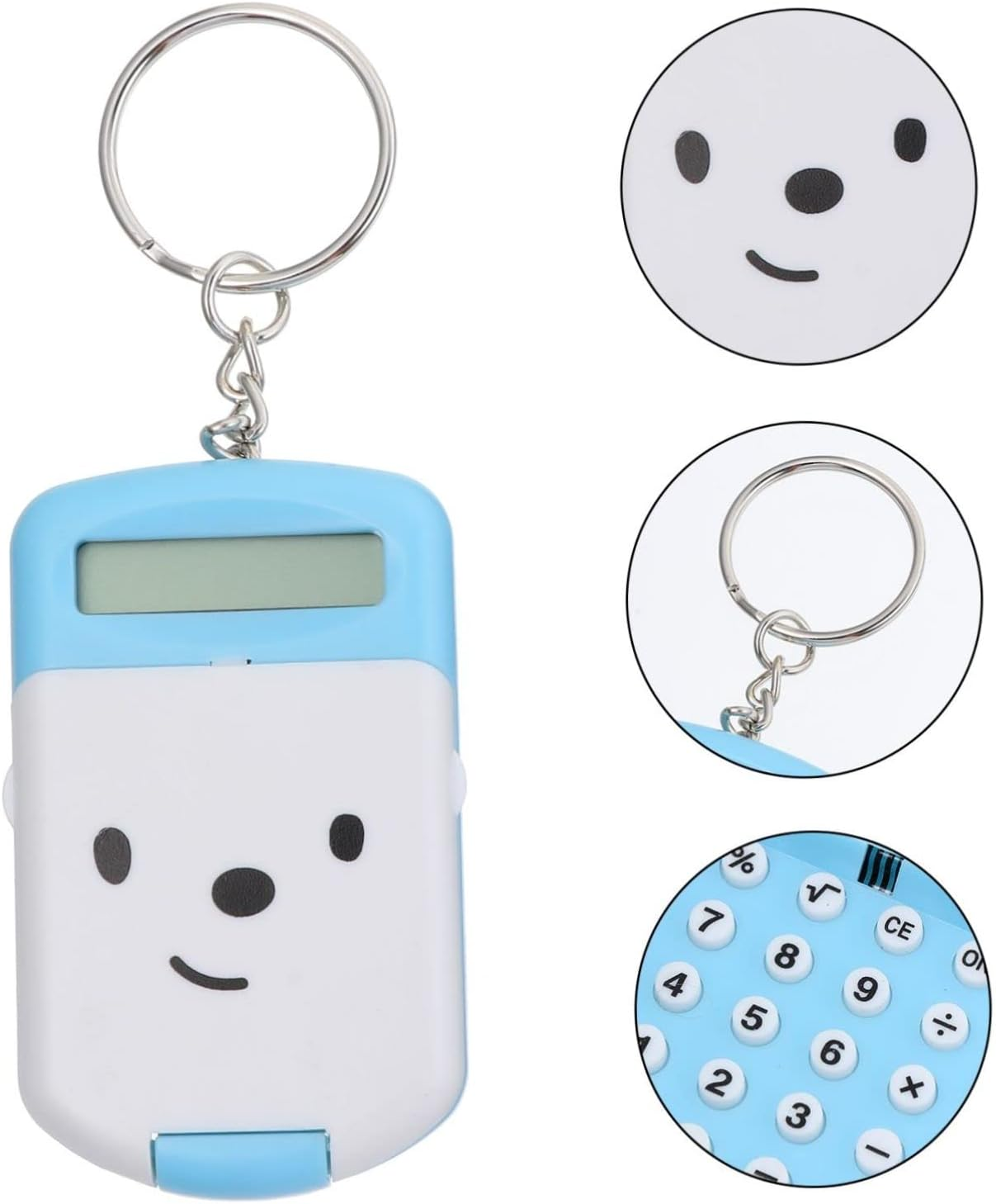 KALLORY 2Pcs Portable Mini Calculator Cartoon Electronic Calculator for Students Office School Lightweight Compact for Addition Subtraction Multiplication Division with Colorfast Design image number 5