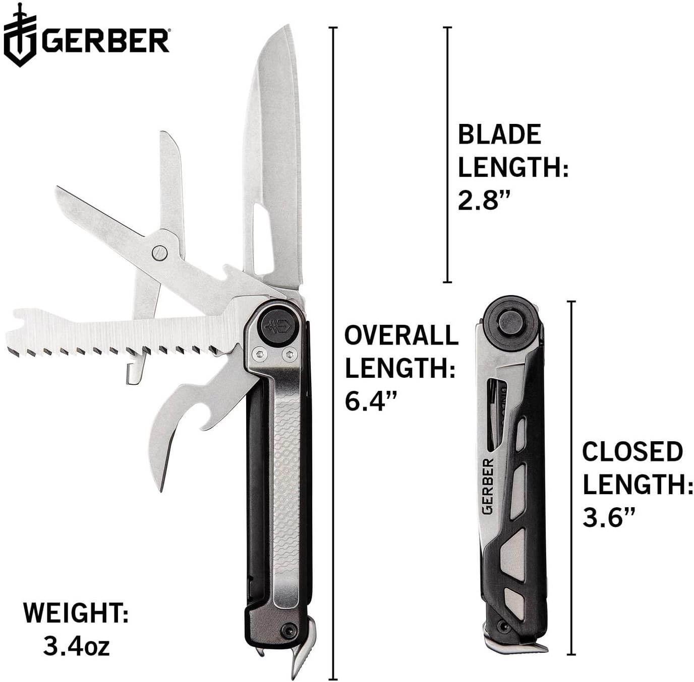Gerber Armbar Scout Multi-Tool, Onyx image number 1