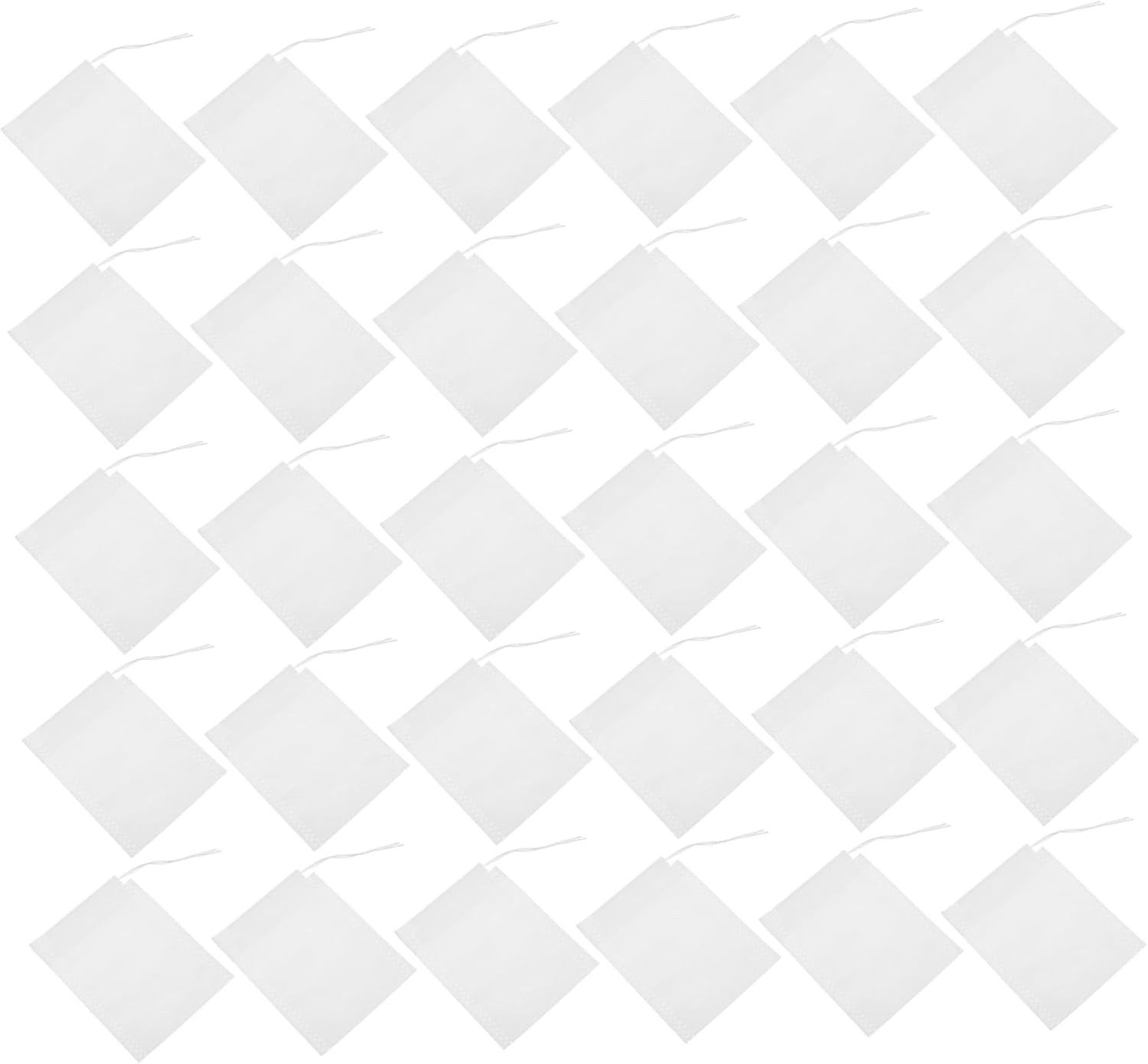 Happyyami 100Pcs Tea Bath Bags Lightweight Drawstring Closure Pouches for Loose Tea Versatile Use for and Travel Efficient Storage Clean Brewing image number 2