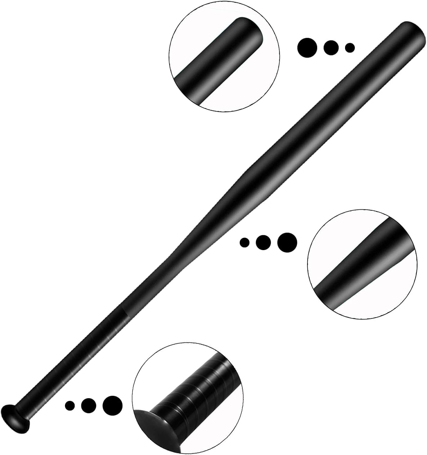 Baseball Bat Steel 32 Inch with Carrying Bag Ergonomic Grip Design image number 2