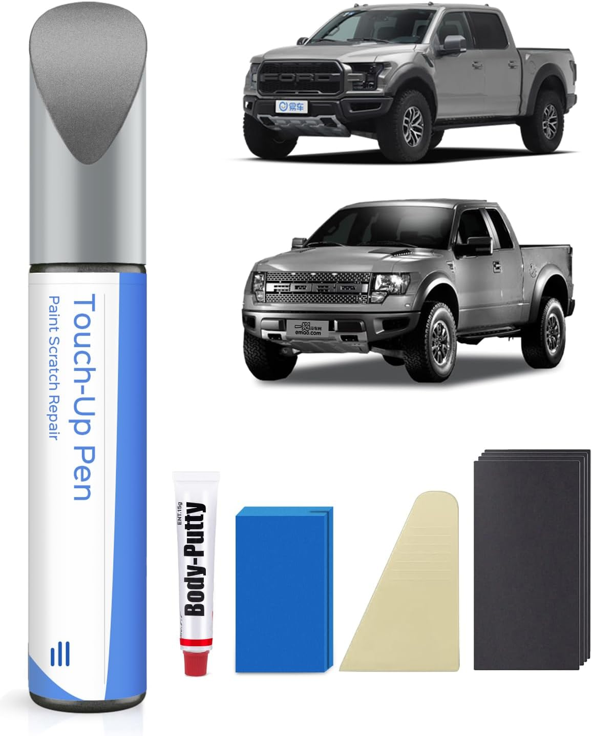 Magnetic Metallic(J7) Touch up Paint Repair Kit Compatible with Ford - DIY Kit Exactly Matches Chips and Nicks - Blue Jeans Metallic(N1) image number 5