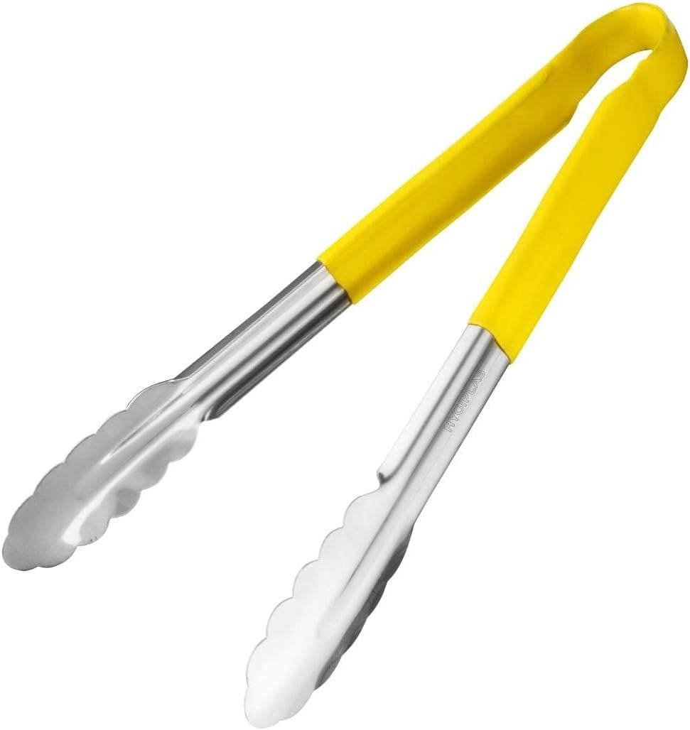 Hygiplas Colour Coded Serving Tong, 300 Mm Size, Yellow image number 4