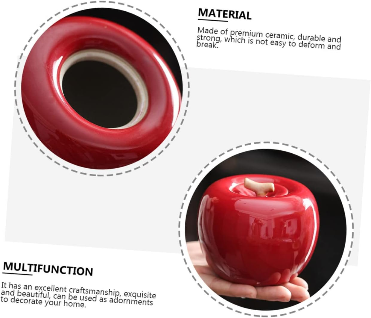 RORPOIR 1Pc Adorable Tea Canister for Tea Storage Compact Decorative Container for Home For image number 2