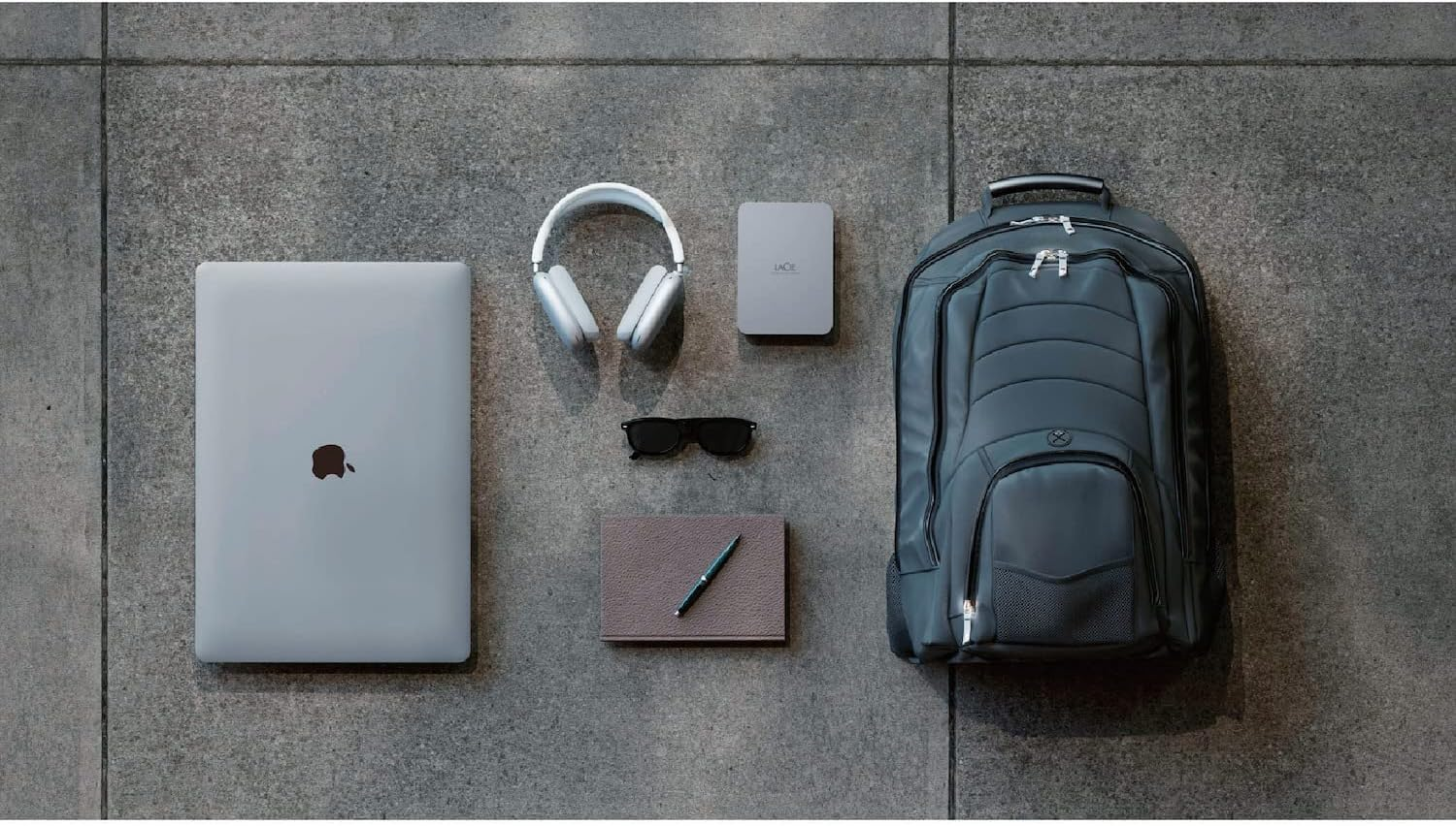 Lacie 2TB Mobile Drive External Portable Hard Drive with USB-C Cable, Moon Silver image number 5