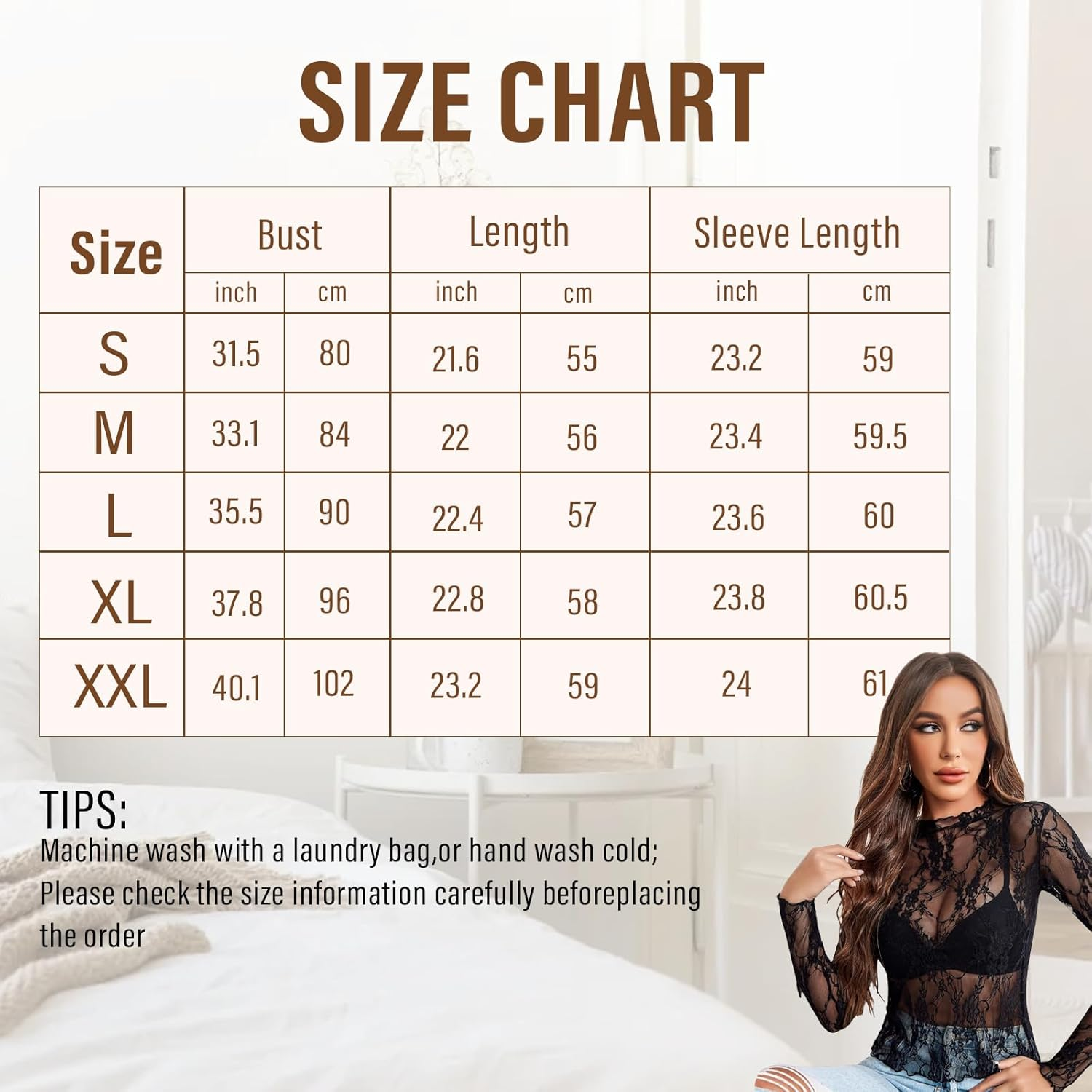 Mesh Tops for Women, Lace Tops for Women UK Sexy See through Shirts, Y2K Lace Top Layering Blouses image number 2