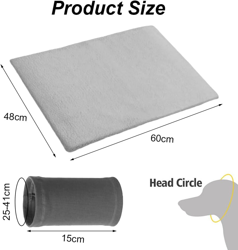 Mikiuly Self-Heating Cat Blanket, Self-Heating Blanket for Cats and Dogs, Heat Blanket for Dogs, Heat Blanket, Electric Blanket for without Electricity, Cat Bed, 60 X 48 Cm, without Electricity image number 4