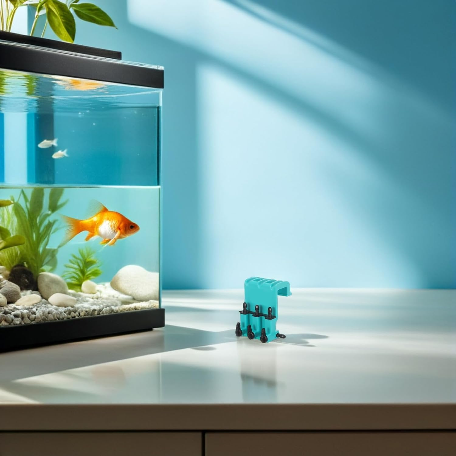 Alasum Aquarium Air Valve Flow Control 3-Way Regulating Valve for Fish Tank Air Pump Accessories Green Three-Head Suitable for Pond and Home Aquariums image number 5