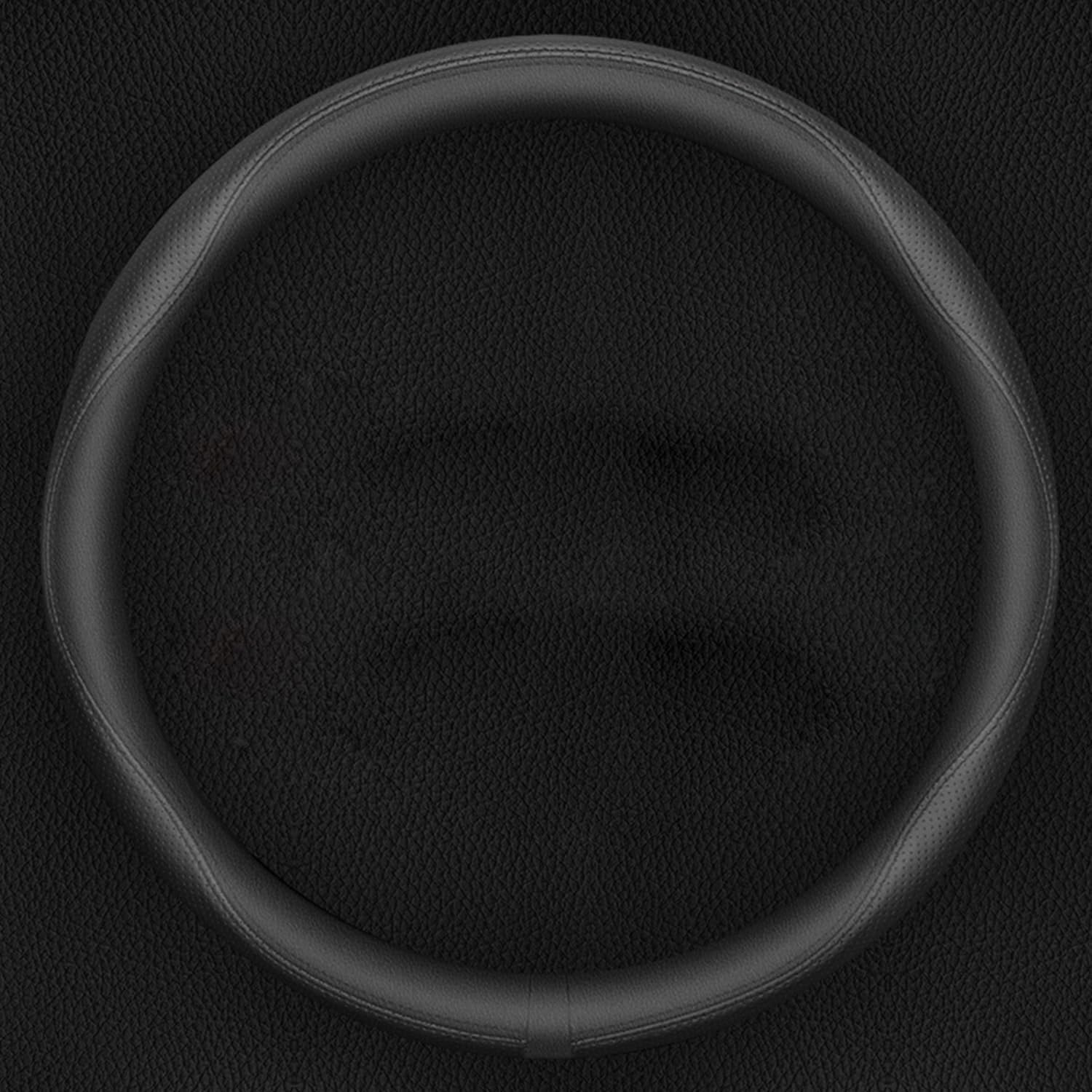 Car Steering Wheel Cover Compatible with Mazda CX-30, CX-5, CX-3, 6, 5, 3, 14.5-15 Inches Accessories, Ultra-Thin Design Premium Nappa Leather (Black-A) - Pink-B image number 7