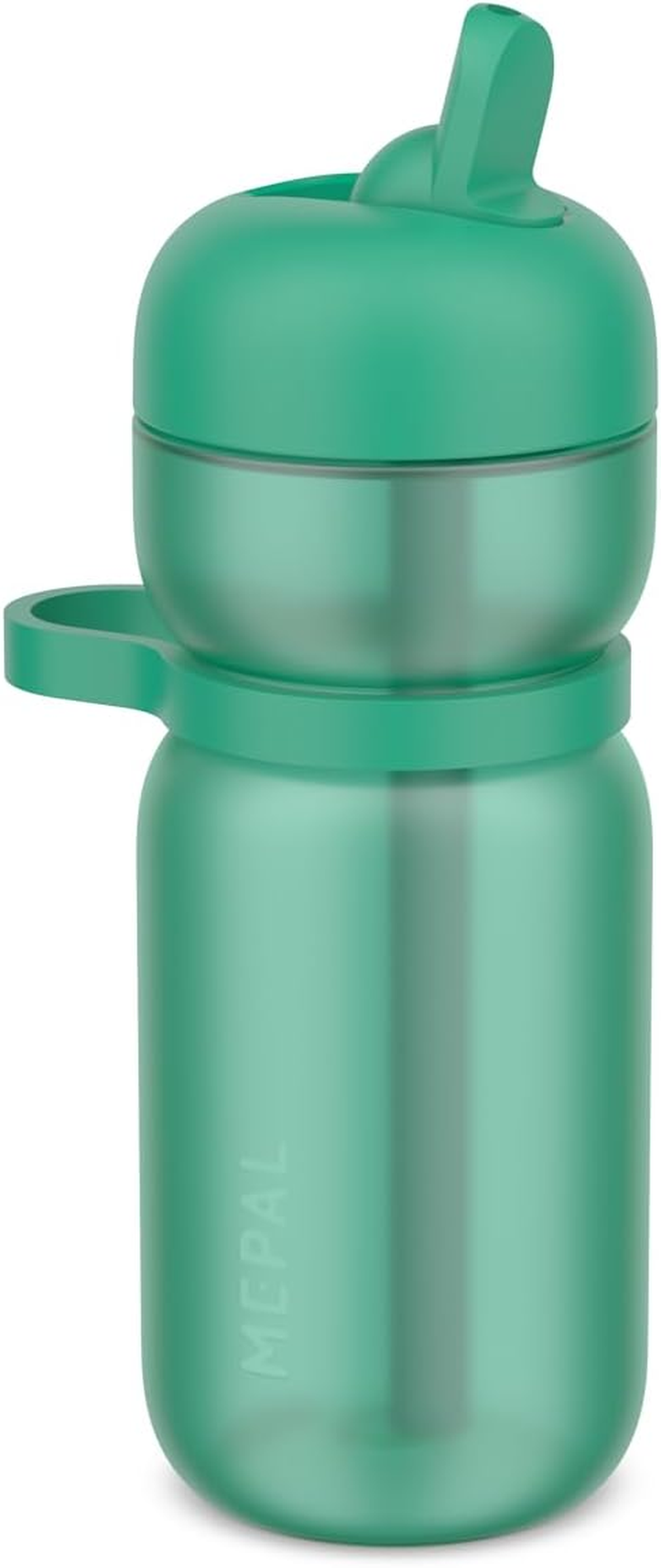 Mepal - Flip Sport Water Bottle - Leak-Proof (When Closed) - Comfortable Carry Handle - Built-In Straw - Water Bottle - 600 Ml - Graphite Black