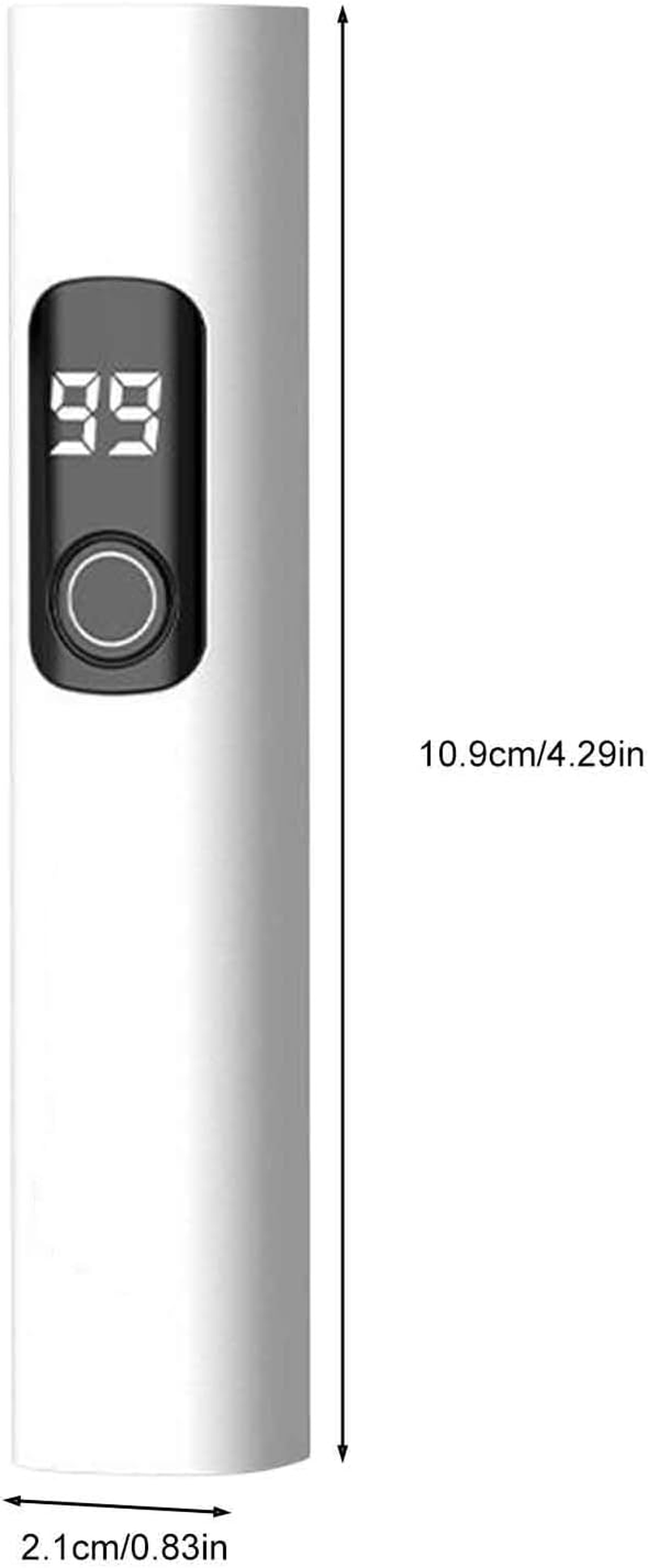 Zunishaone Mini UV Nail Lamp | USB Rechargeable Nail Dryer | Portable LED Digital Display Lamp with 2 Timer Modes for Manicure Pedicure Studio Home Travel Camping image number 2