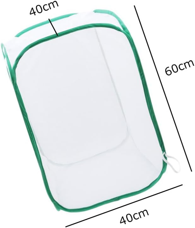 40&times;40&times;60Cm Foldable Mesh Butterfly Habitat Cage, Insect and Butterfly Habitat Cage, Stick Insect Enclosure, Portable Insect Terrarium with Viewing Window, Easy Storage and Transport(Green) image number 3