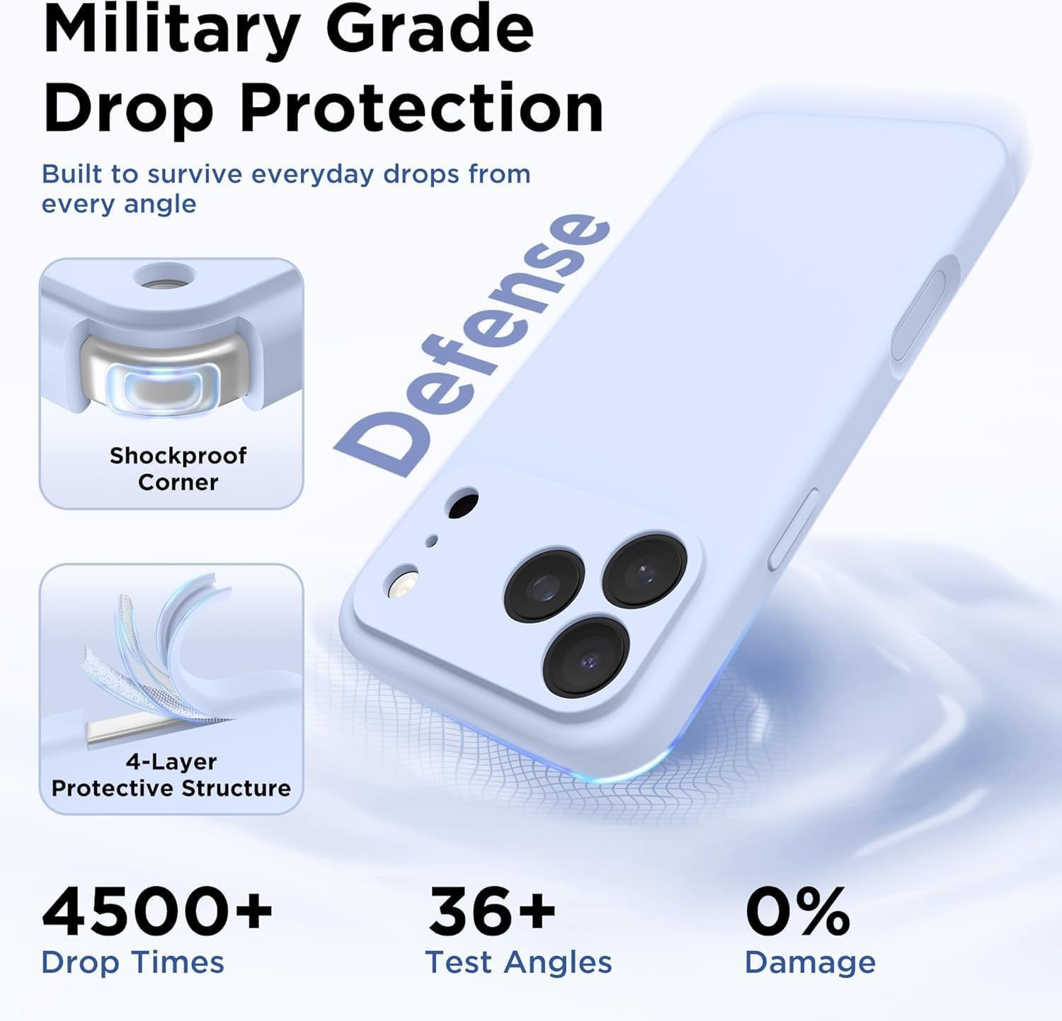 RUNGOS for Iphone 17 Pro Case Magsafe [Hidden Built-In Magnet] (Natural Liquid Silicone & Silky Touch) [10Ft Mil-Grade Shockproof] Soft Microfiber Lining Cover for Iphone 17 Pro Phone Case 6.3'' 2025 image number 3