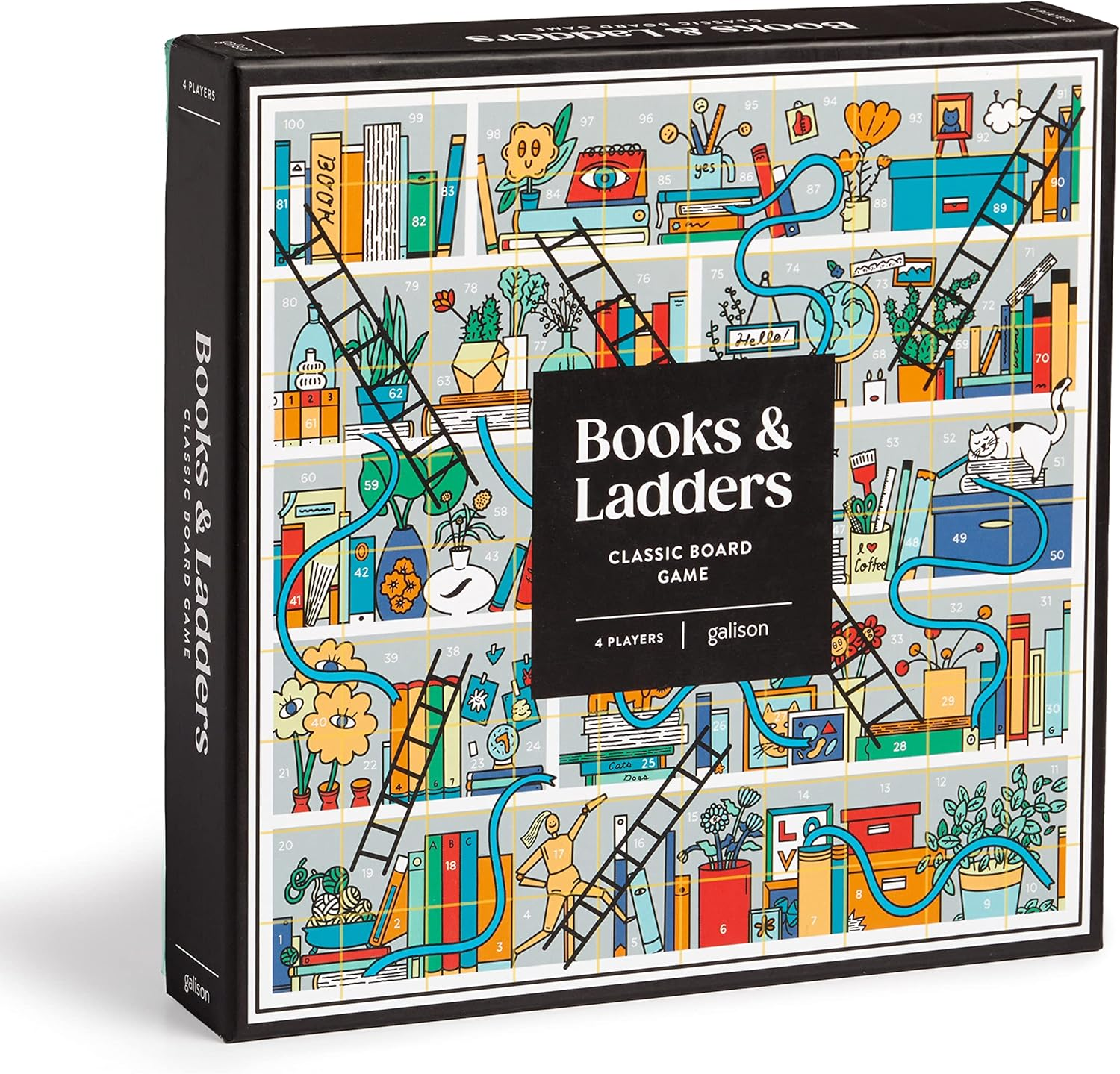 Galison Books and Ladders Classic Board Game image number 3
