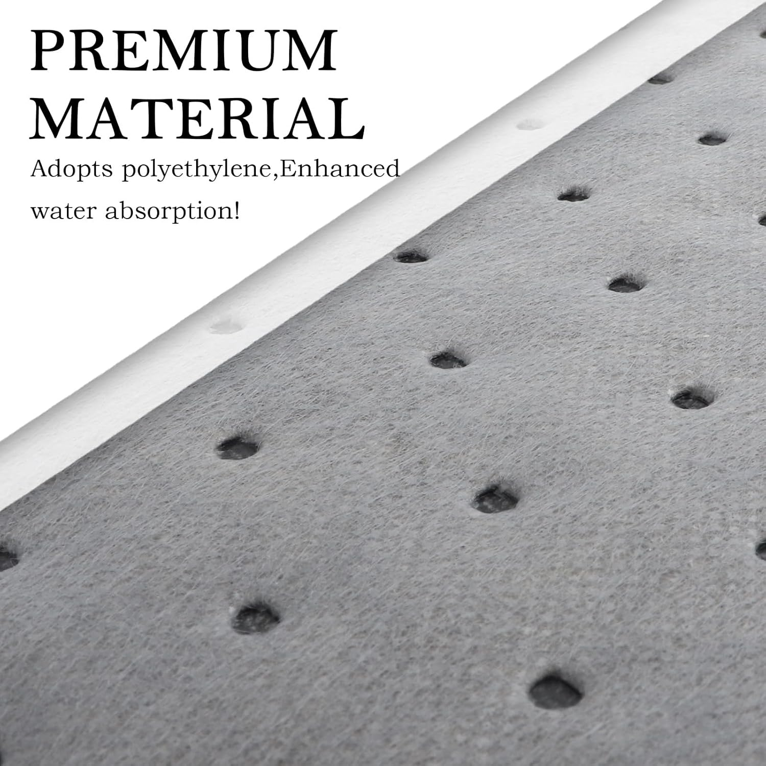 SSNNUU 10PCS Oil Absorbent Pads 13 * 10.1 Inch,Powerful Polypropylene Oil Spill Mat Quickly Absorbs Variety of Liquids,Must-Have Reusable Oil Mat Car Accessories for the Garage image number 4