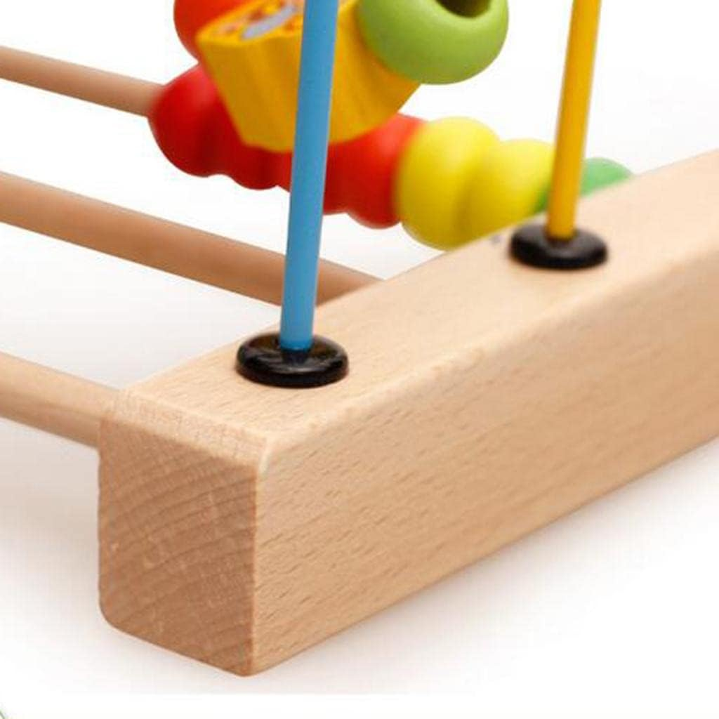 Wooden Baby Math Toy Circles Bead Abacus Maze Montessori Educational Toy image number 5