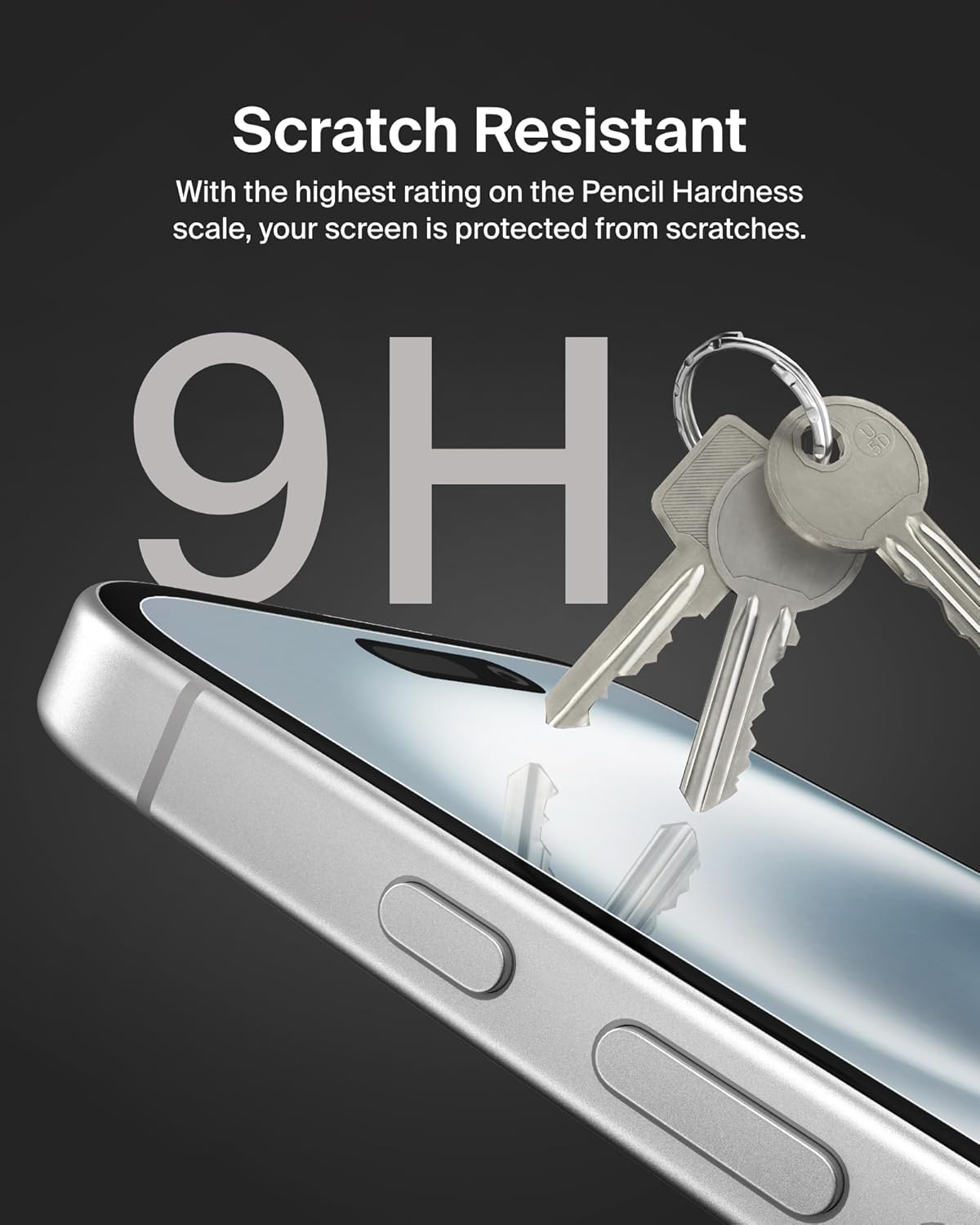 Belkin Iphone 15 Screenforce Temperedglass Treated Screen Protector 2 Pack - Slim & Scratch-Resistant &ndash; Includes Easy Align Frame for Bubble Free Application image number 6