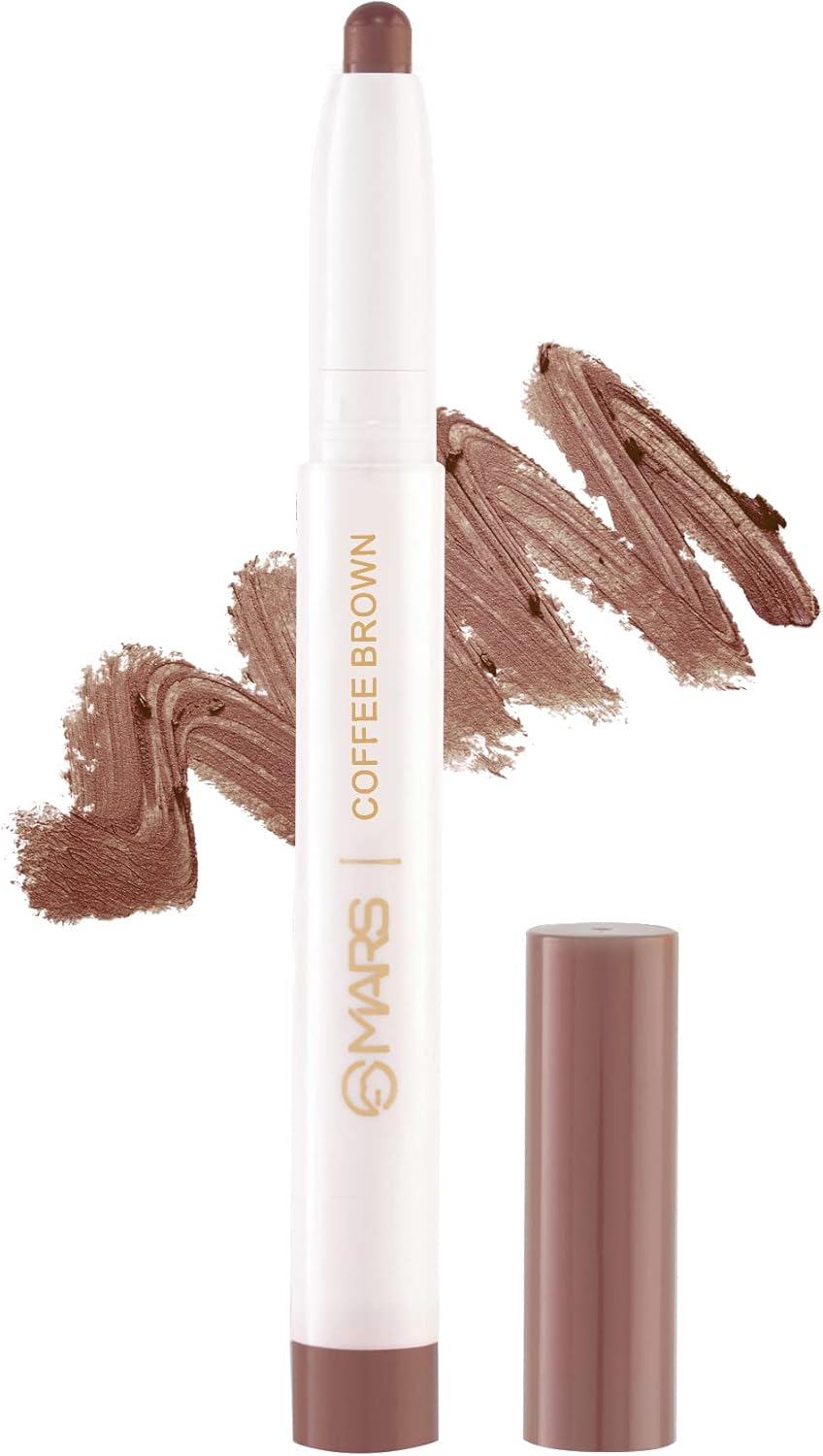 MARS Retractable Poppins Long Lasting Lip Crayon | Matte Finish | Smudge Proof & Kiss Proof Crayon Lipstick for Women (1.3 Gm) (07-COFFEE BROWN)