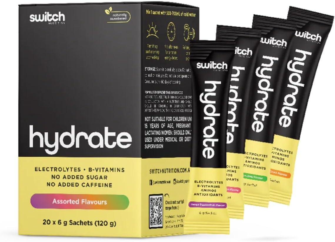 Switch Nutrition Hydrate 20 Sachets Assorted Flavours image number 1