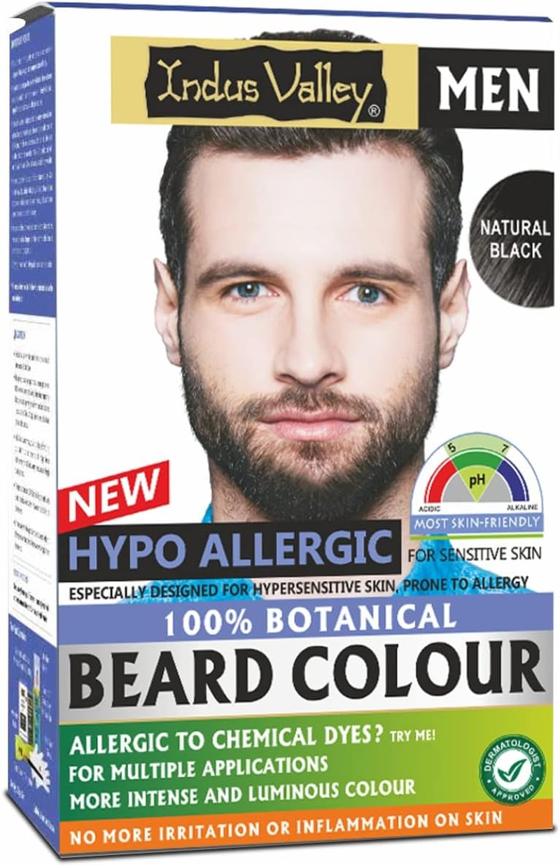 Indus Valley 100% Botanical Hypo Allergic Aqua Beard Colour (Dark Brown)