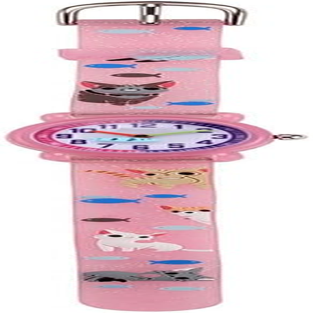 Gatuida 2Pcs Wrist Pink Kids Quartz Students Watches Cartoon image number 2