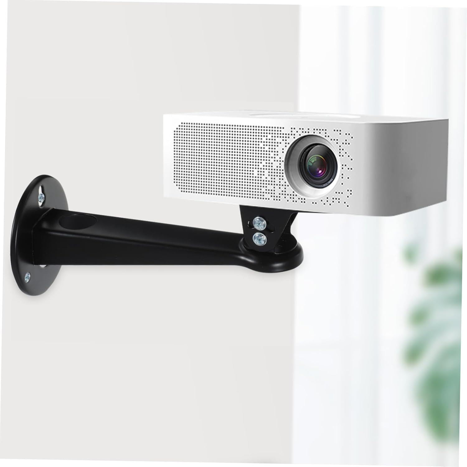 OSALADI Projector Wall Mount Bracket Mini Security Camera Mount Holder Black for Indoor Surveillance and Home Electronics Installation image number 4