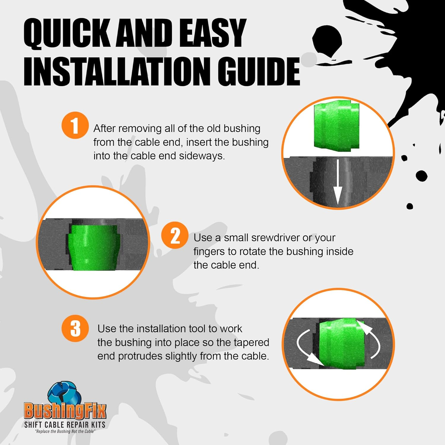 Bushing Fix Si2Kit - Automatic Transmission Shift Cable Bushing Repair Kit image number 2