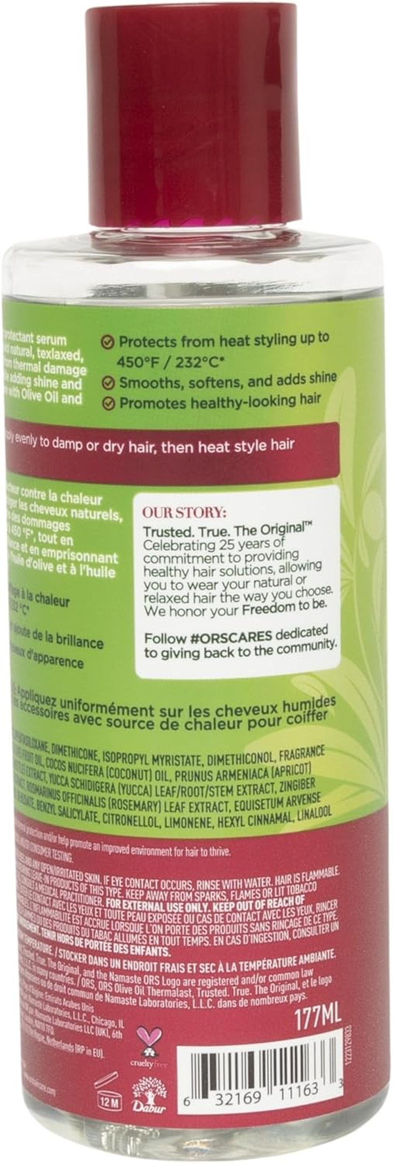 Organic R/S Root Stimulator Olive Oil Heat Protection Serum, 6 Ounce